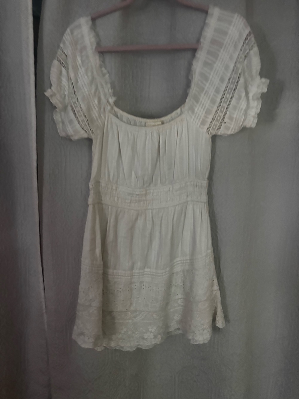 White loveshackfancy mini dress